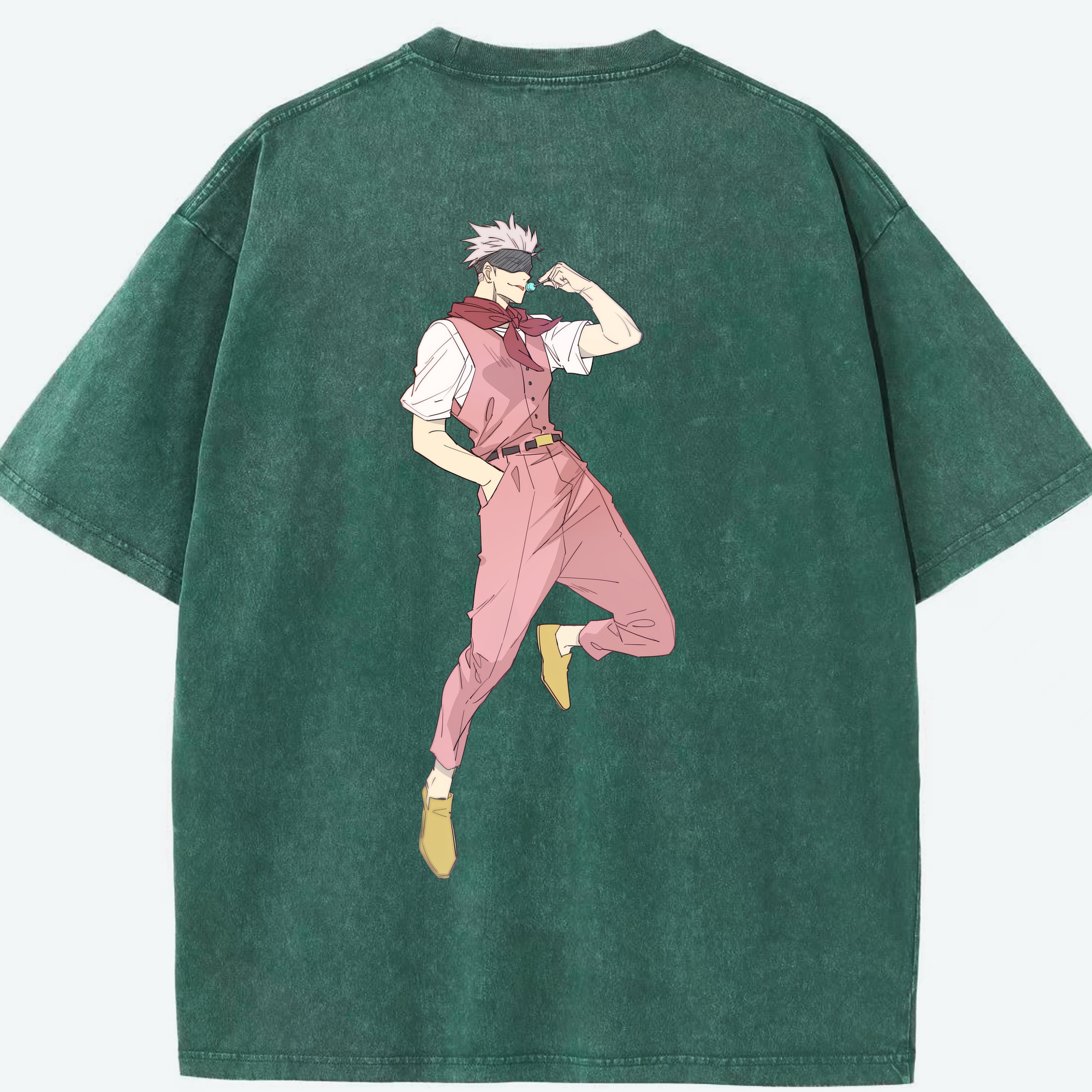 （画像用） 呪術廻戦 Jujutsu Kaisen 綿100% ヴィンテージ風 半袖Tシャツ（背面プリント）